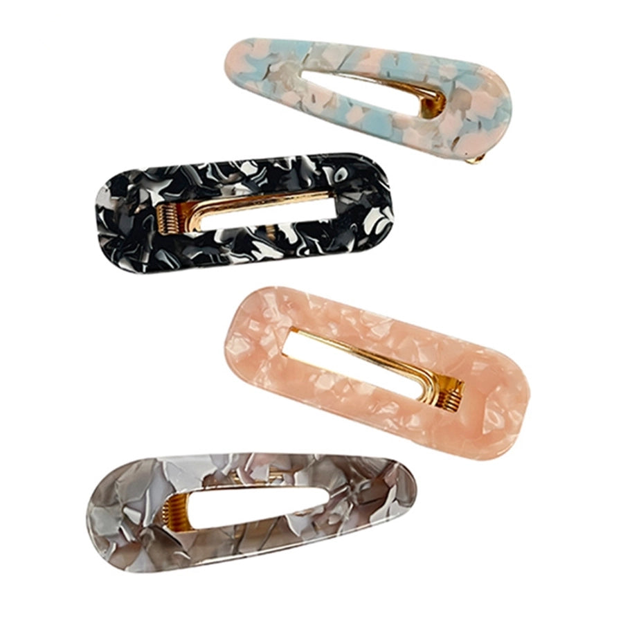 simple style flower acetic acid sheets printing hair clip 1 piece