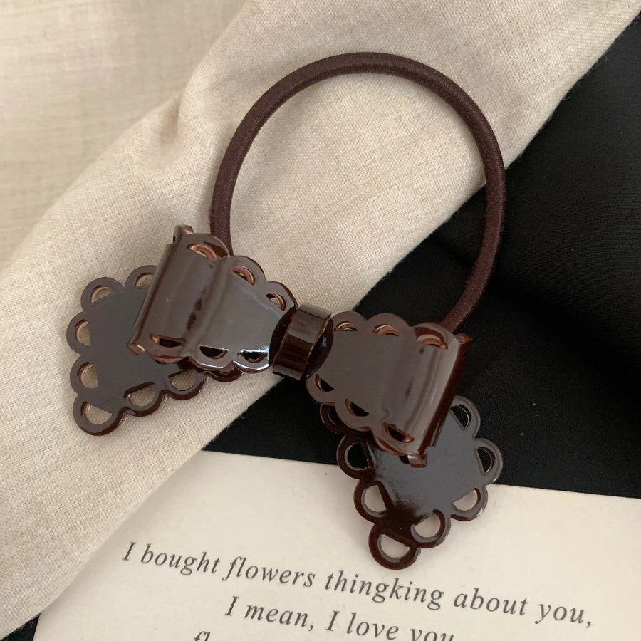 Women's Classic Style Korean Style IG Style Bow Knot Acetic acid sheets Hair Tie