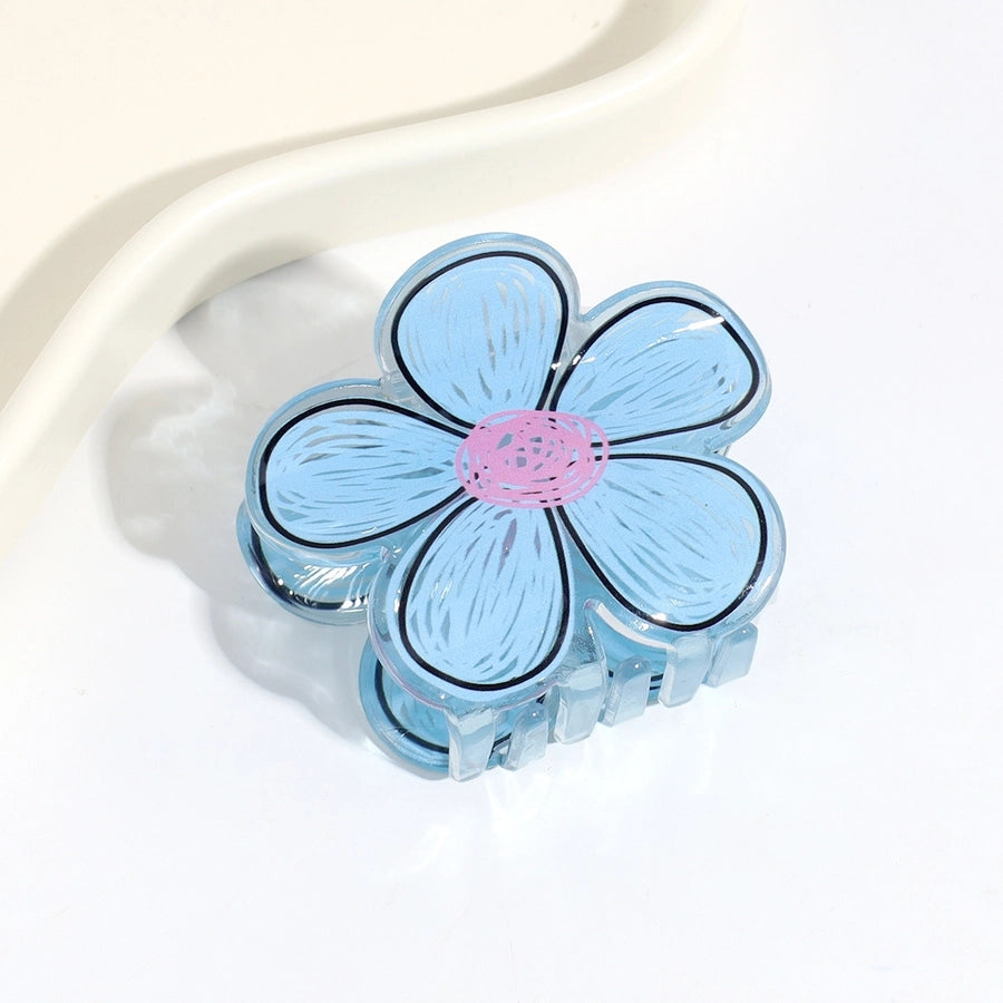 cartoon style cute flower arylic hair claws