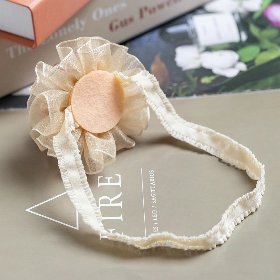 Girl'S Simple Style Classic Style Flower Cloth Sequins Hair Tie