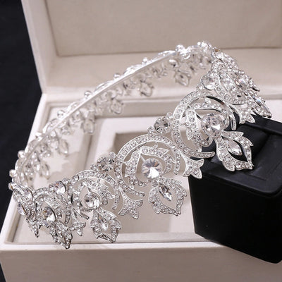 fashion crown alloy inlay rhinestones crown 1 piece
