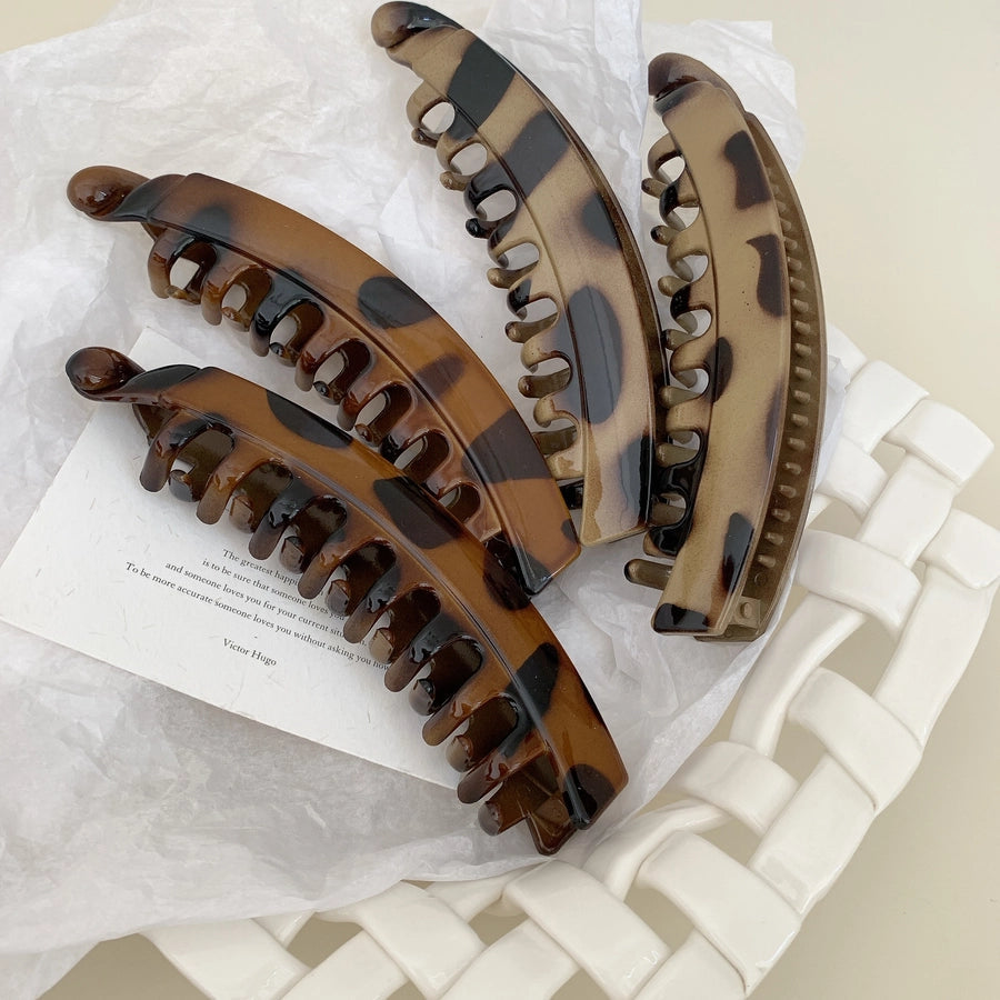 Women's Simple Style Streetwear Leopard PS Hair Claws