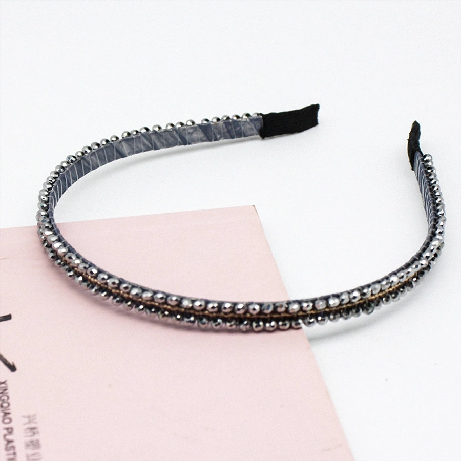simple style geometric rhinestone hair band