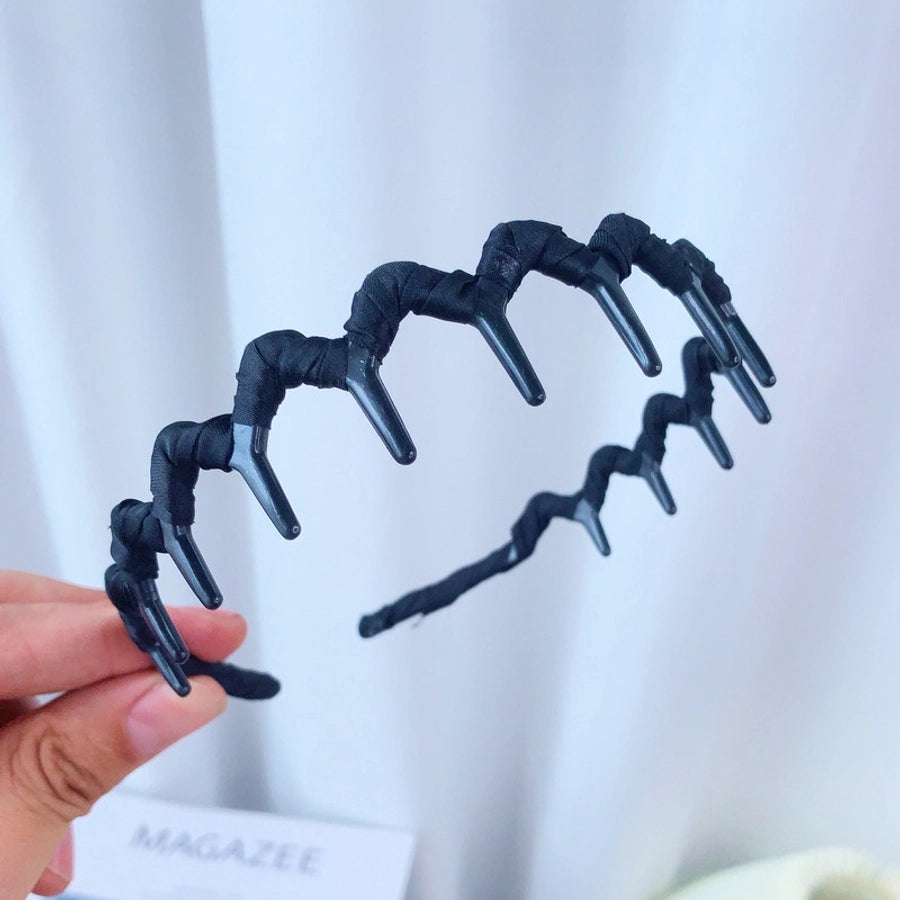 Fluffy Fabric Winding Toothed Hair Band Women's Hair Accessories Headwear Wave Headband Small Accessories Hair Bundles