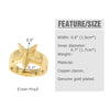 Copper 18K Gold Plated Plating Starfish Conch Fish Bone Open Rings