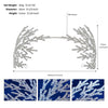 fashion leaf alloy inlay rhinestones hair band 1 piece