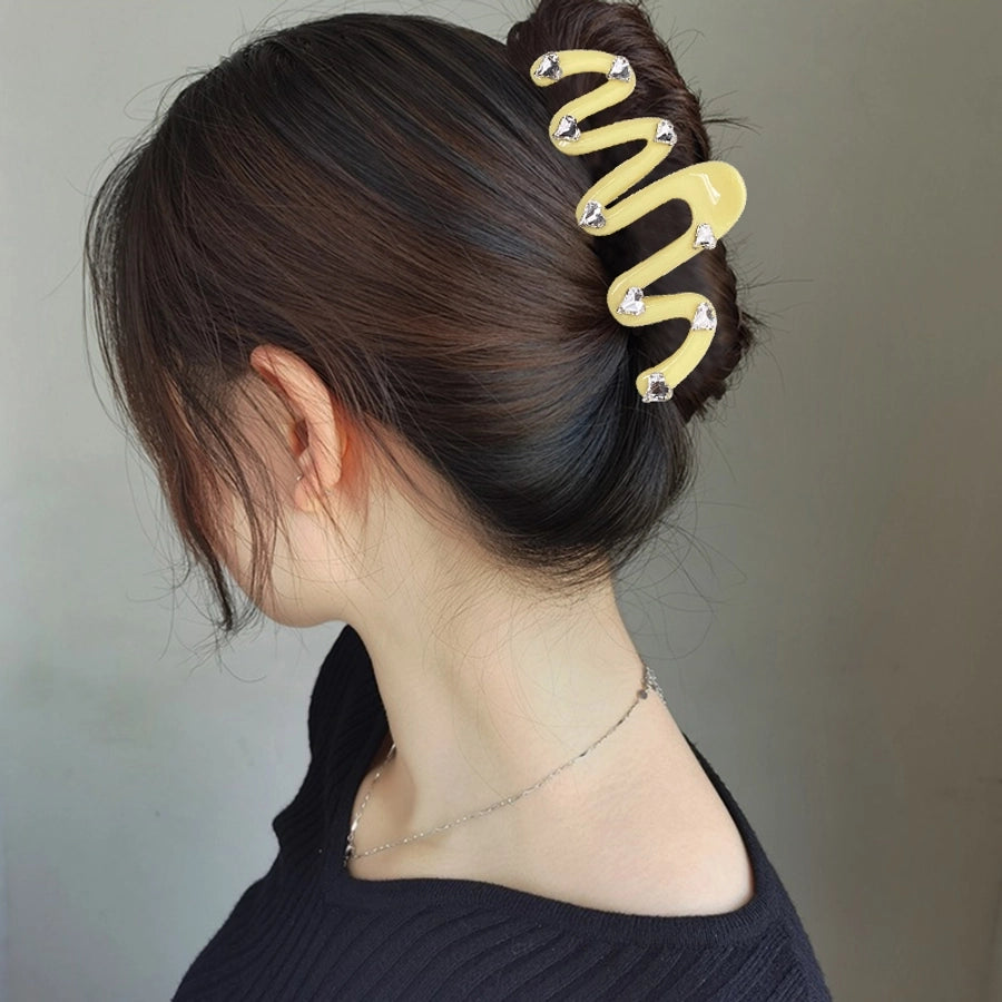 cute solid color arylic hair claws