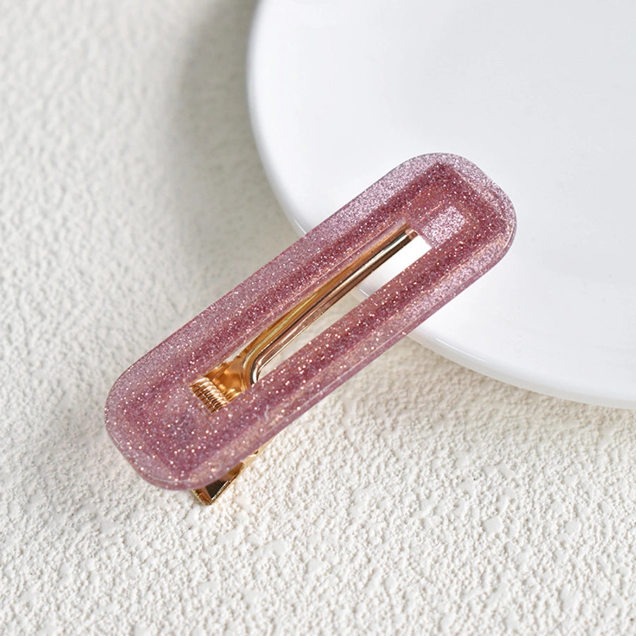 retro color block polka dots acetic acid sheets hair clip 1 piece