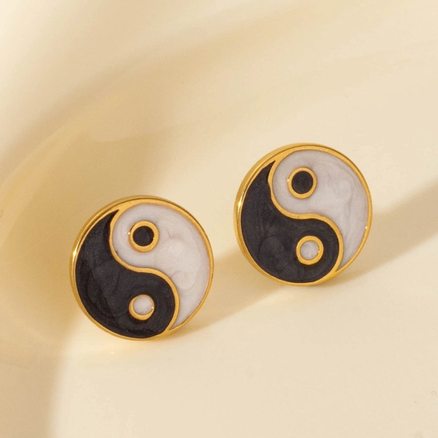1 Pair Vintage Style Gossip 304 Stainless Steel Ear Studs