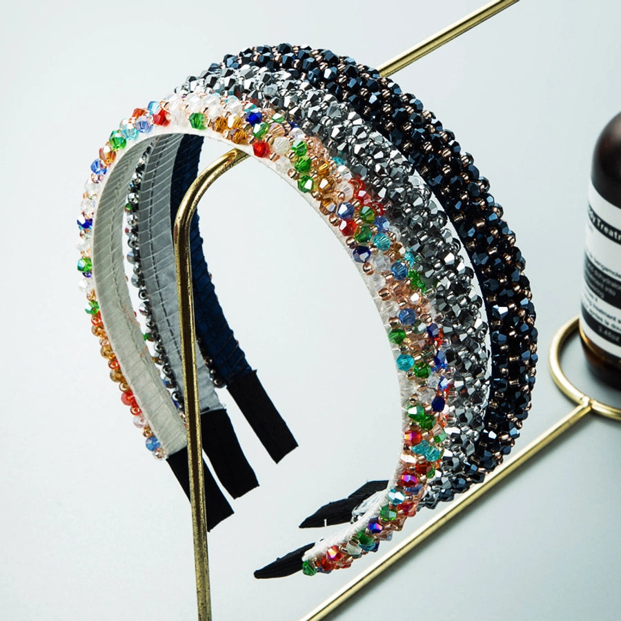 women's fashion crystal artificial crystal beaded artificial crystal hair band 1 piece