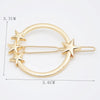 fashion geometric metal plating hair clip