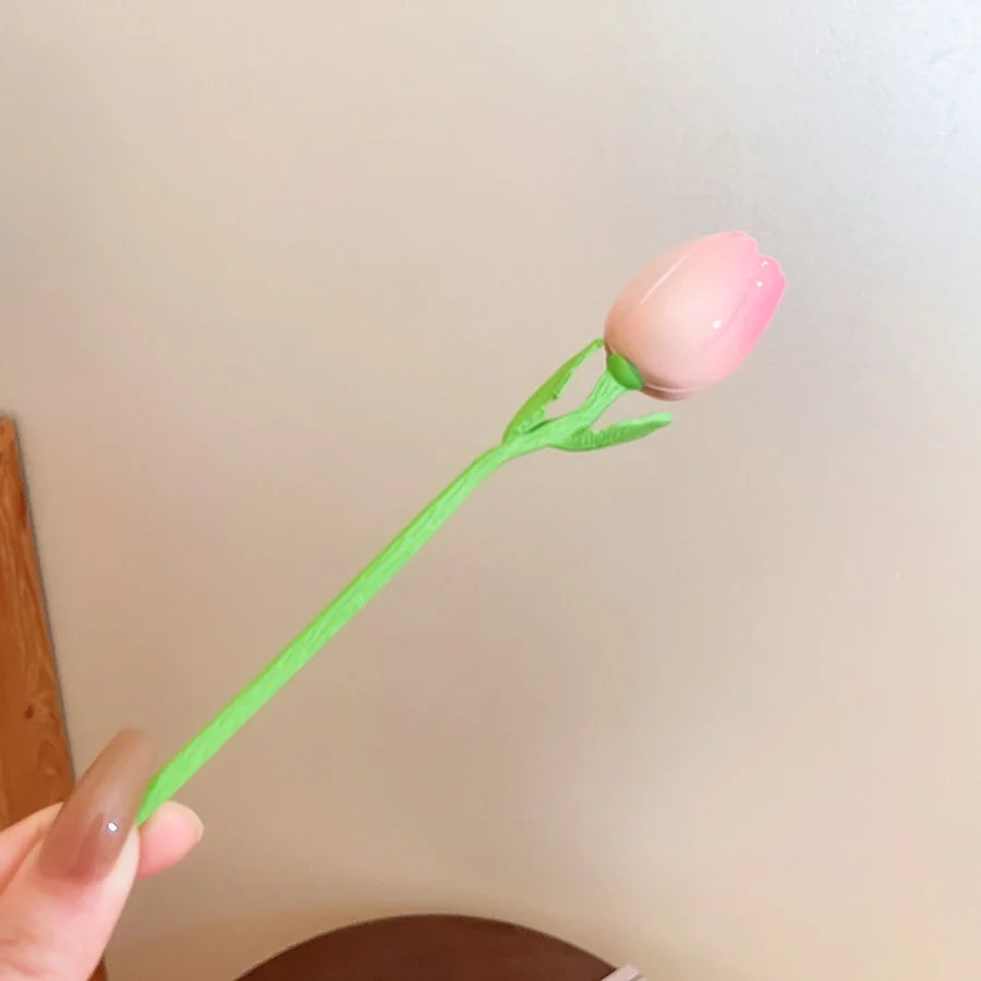 japanese style flower alloy stoving varnish hair claws 1 piece