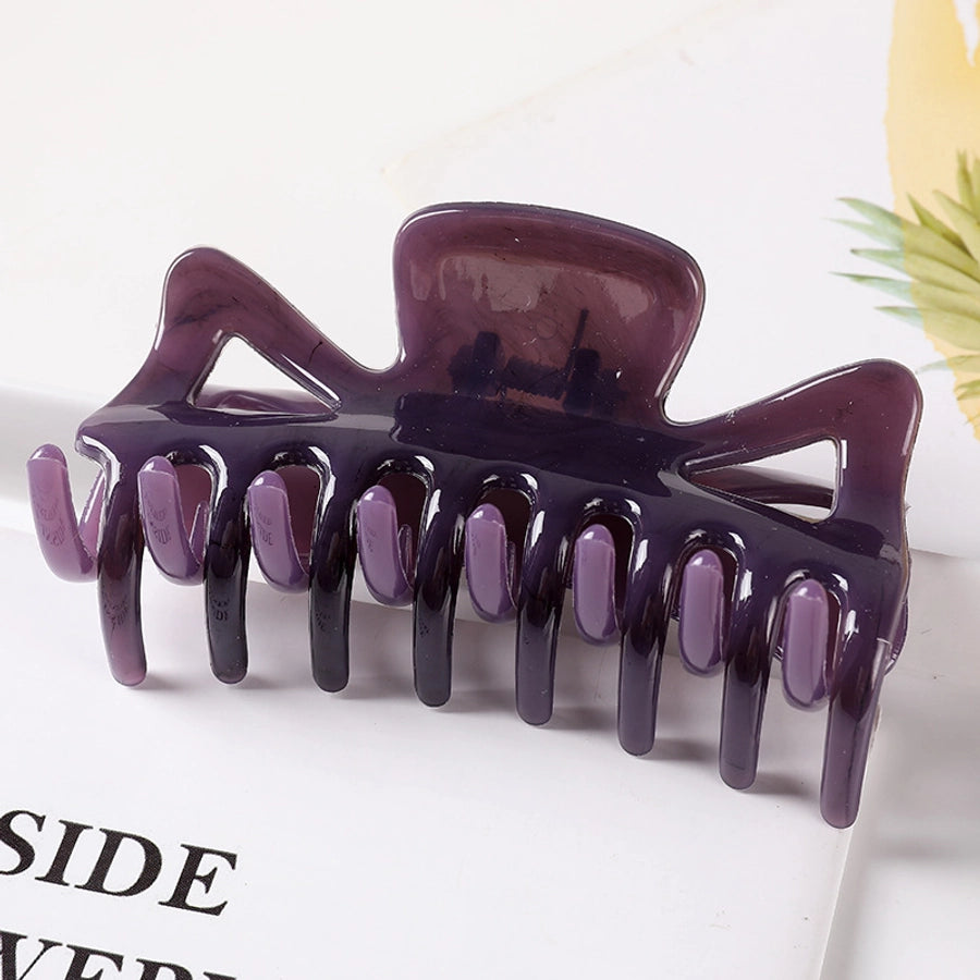 fashion geometric plastic resin stoving varnish hair claws 1 piece