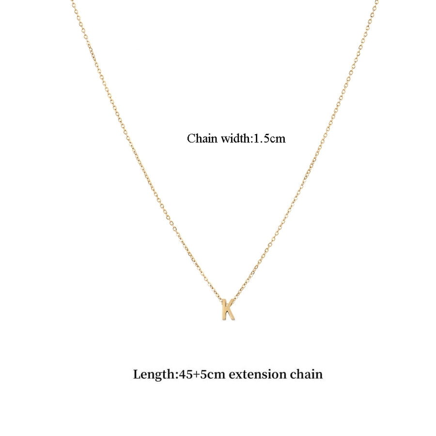 Jewelry Casual Classic Style Letter 201 Stainless Steel 304 Stainless Steel Pendant Necklace