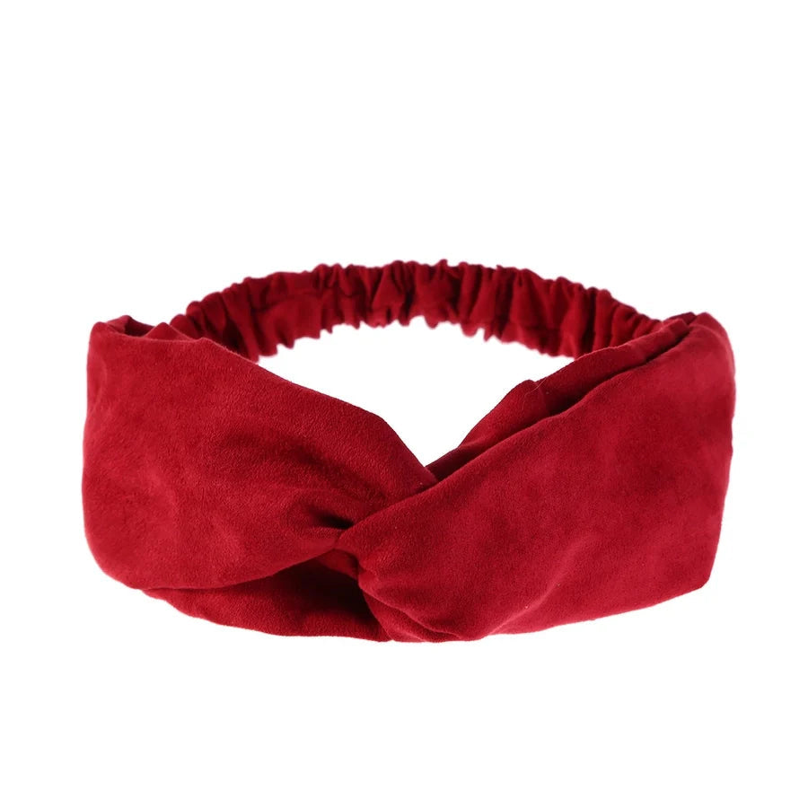 fashion bow knot cloth pleated hair band 1 piece
