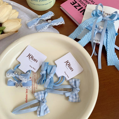 Women's IG Style Sweet Bow Knot Cloth Hair Clip
