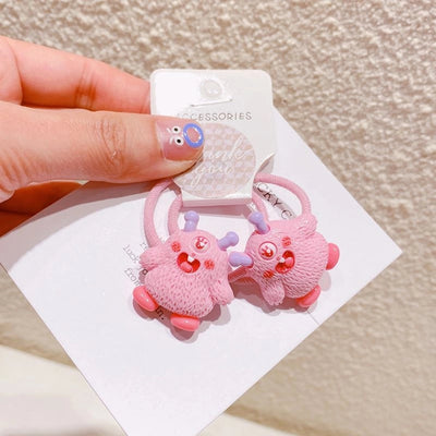 HD2118A03 knock cute chubby toot dancing little monster spring and summer elastic hair band Sweet girl hair accessories Korean ins