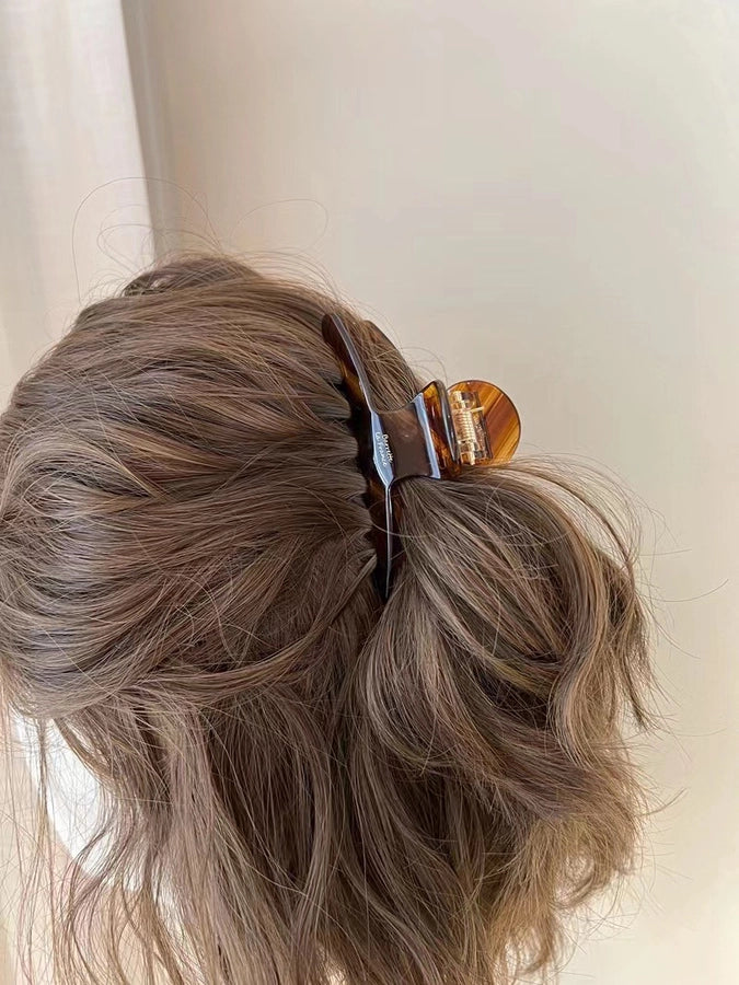 elegant solid color acetic acid sheets hair claws