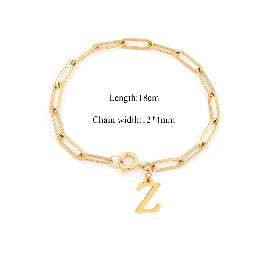 Basic Classic Style Letter 201 Stainless Steel 304 Stainless Steel Bracelets In Bulk