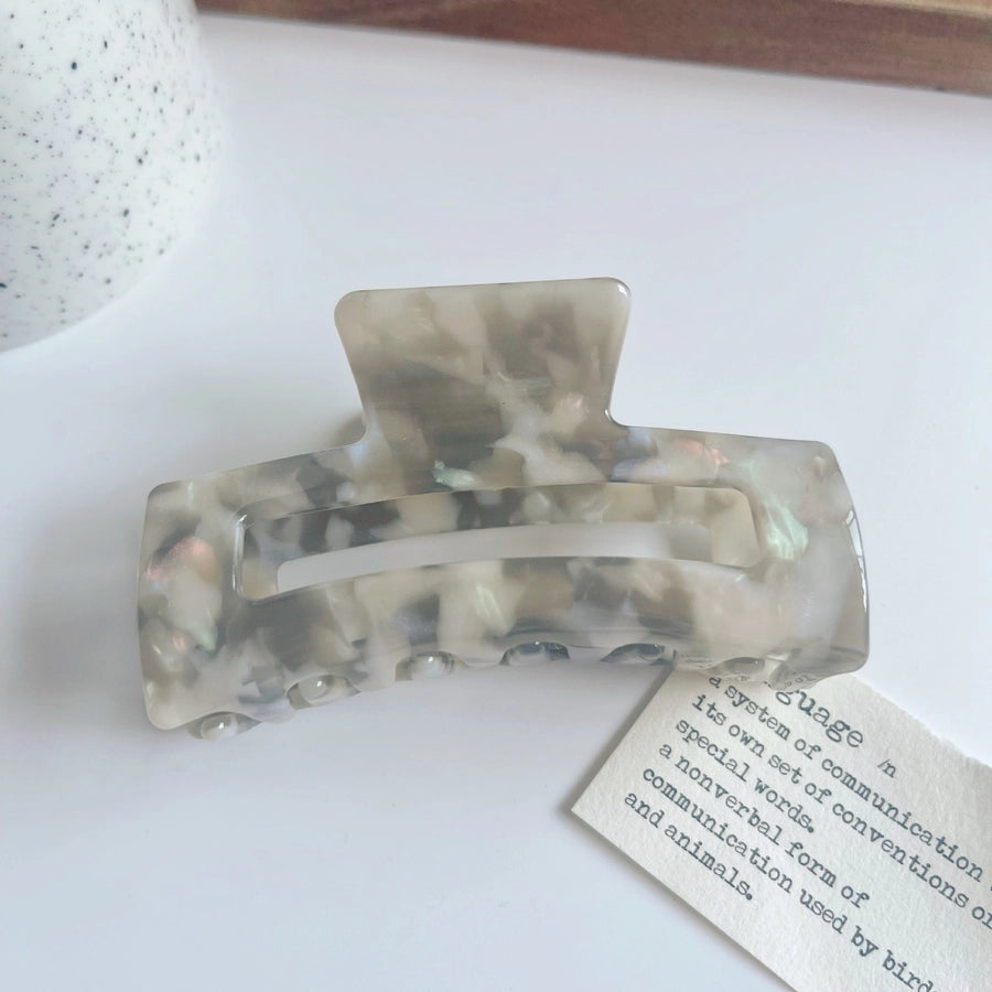 retro rectangle acetic acid sheets hair claws