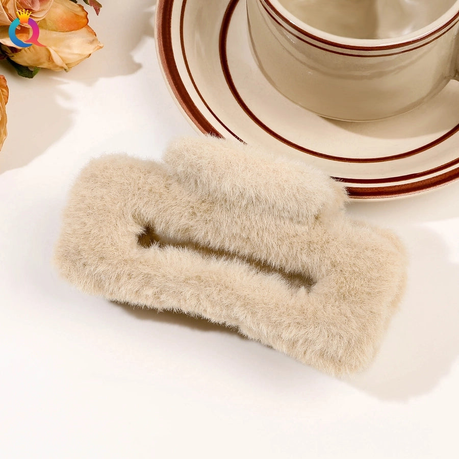 japanese style solid color plastic handmade hair claws 1 piece