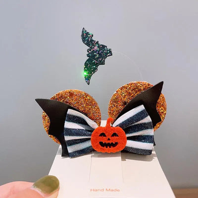 Halloween Cool Style Girl'S Pumpkin Cat Ghost Felt Hair Clip