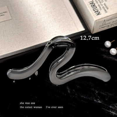 fashion flower metal plating artificial rhinestones hair claws 1 piece