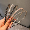 Women's Simple Style Solid Color Artificial Crystal Diamond Hair Band