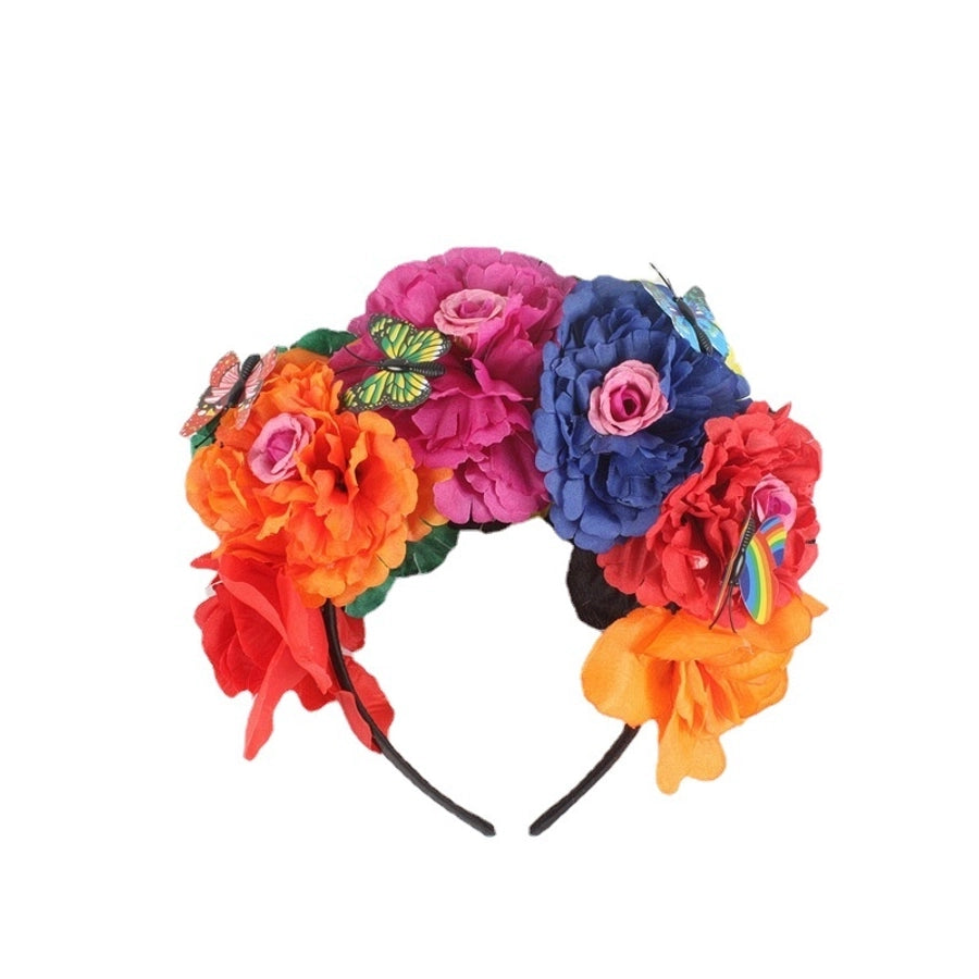 Halloween Retro Women's Flower Epoxy Hair Band Party Headpieces