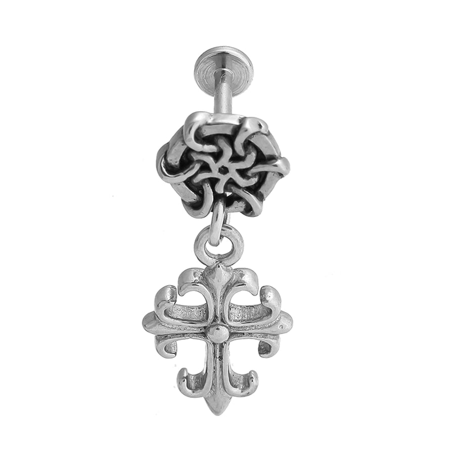 1 Piece Lip Rings Gothic Hip-Hop Snake Skull 316L Stainless Steel  Polishing Hollow Out Inlay Zircon Lip Rings Ear Cartilage Rings & Studs Nose Rings & Studs