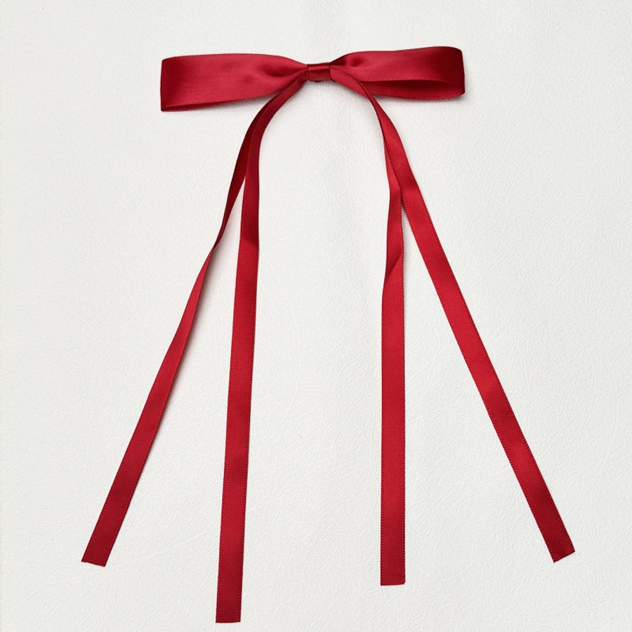 2.5cm polyester multi-color girl ribbon bow hairpin Lady temperament double ribbon duckbill clip top clip hair accessories