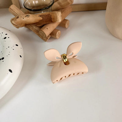 new milk tea coffee color clip elegant temperament hairpin simple hair accessories