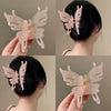 Women's IG Style Korean Style Butterfly Arylic Plating Hair Clip Hair Claws
