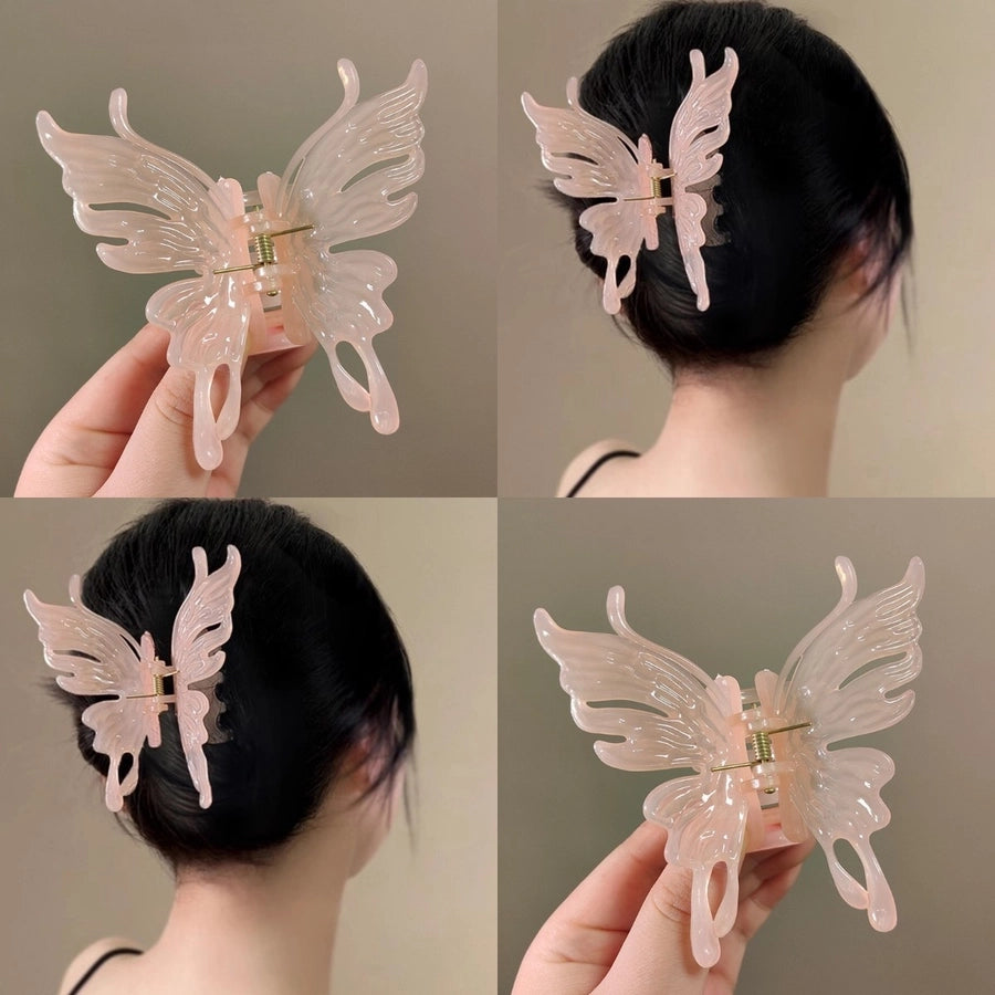 Women's IG Style Korean Style Butterfly Arylic Plating Hair Clip Hair Claws