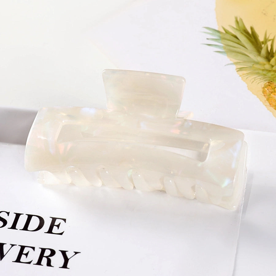 simple style color block acetic acid sheets carving hair claws 1 piece