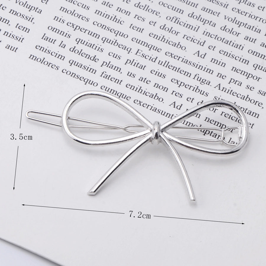 fashion geometric metal plating hair clip