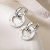 1 Pair Simple Style Commute Geometric Plating Inlay Copper Zircon Earrings