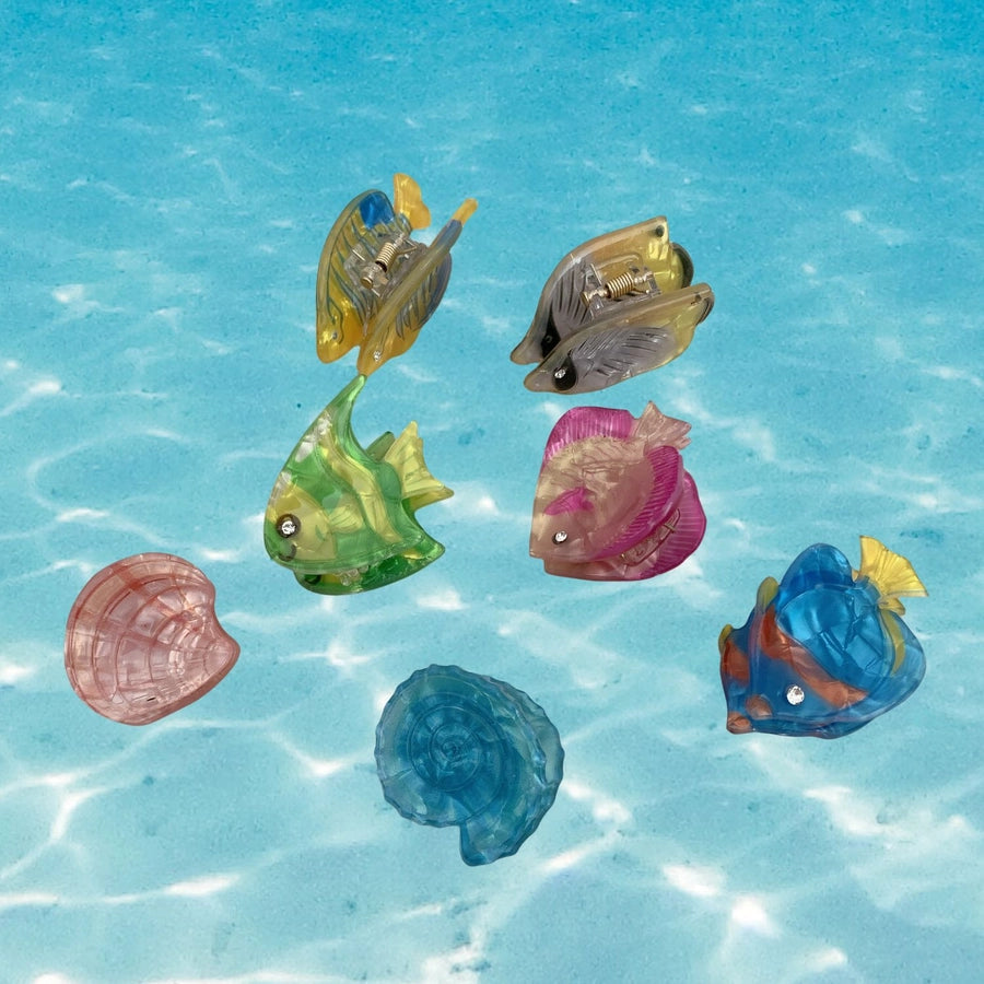 Conch Shell Hairpin Holiday Style Cute Small Hair Grab Japanese and Korean Small Exquisite Acrylic Side Clip Marine Hair Accessories