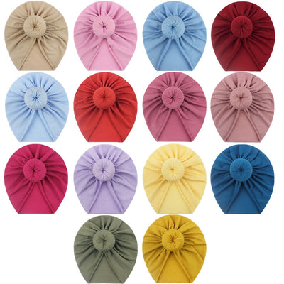 fashion solid color pom poms baby clothes