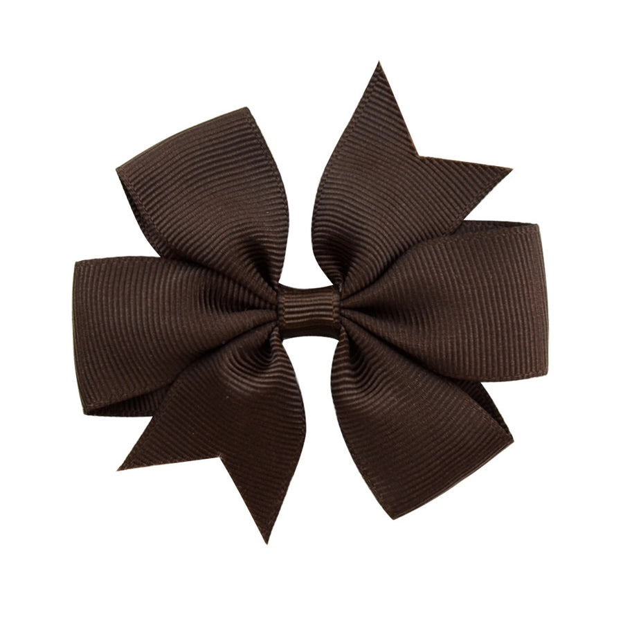 fashion solid color bow knot cloth hair clip 1 piece