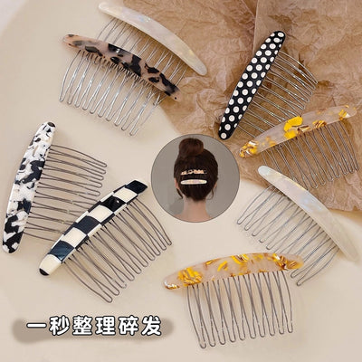 women's simple style geometric alloy insert comb
