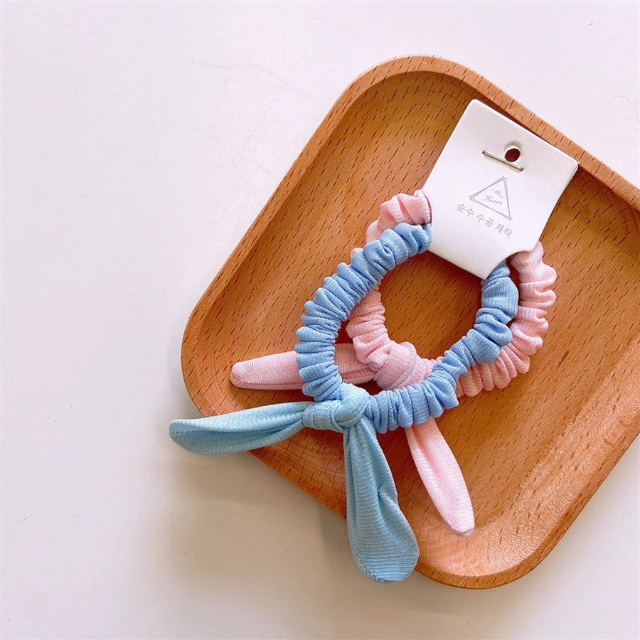 Kid'S Cute Simple Style Solid Color Cloth Hair Tie