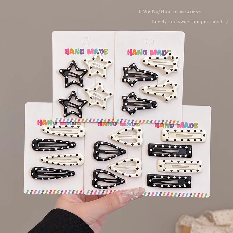 Women's Cute Solid Color Alloy Hair Clip