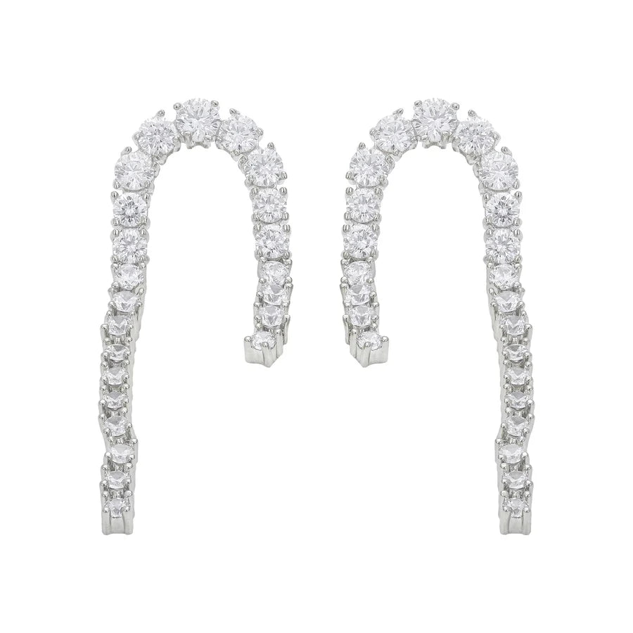 1 Pair Vintage Style Classic Style Geometric Plating Copper Zircon Drop Earrings