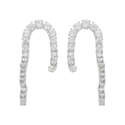 1 Pair Vintage Style Classic Style Geometric Plating Copper Zircon Drop Earrings