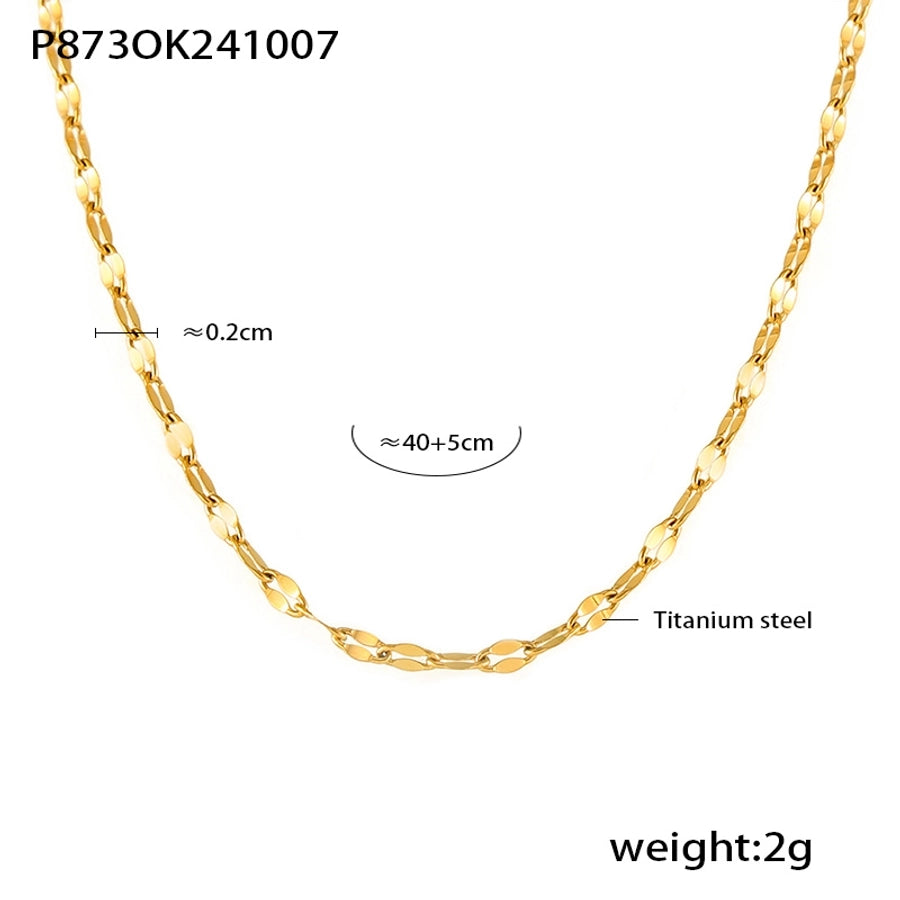 Jewelry Elegant Luxurious Vacation Heart Shape Titanium Steel 18K Gold Plated Plating Jewelry Set