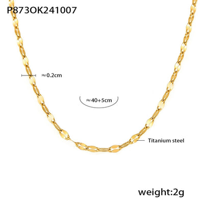 Jewelry Elegant Luxurious Vacation Heart Shape Titanium Steel 18K Gold Plated Plating Jewelry Set