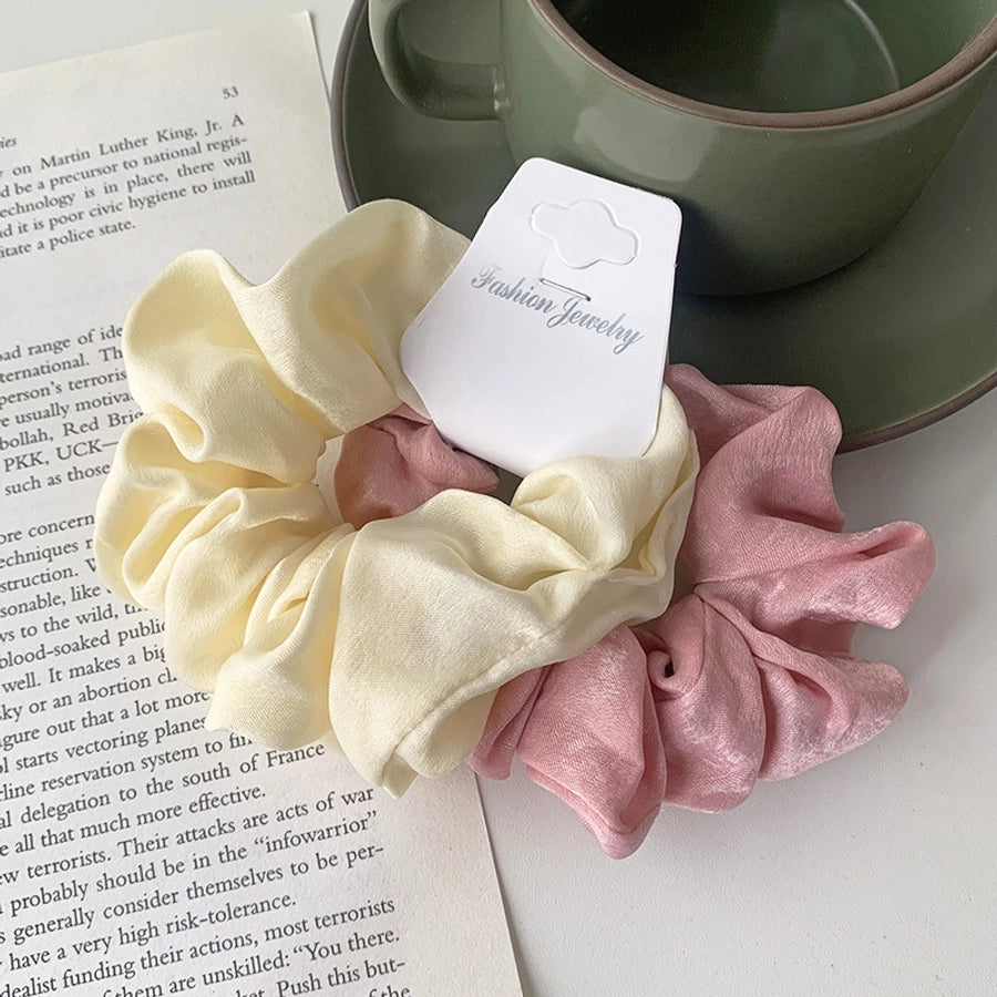 accessories solid color hair scrunchies combination