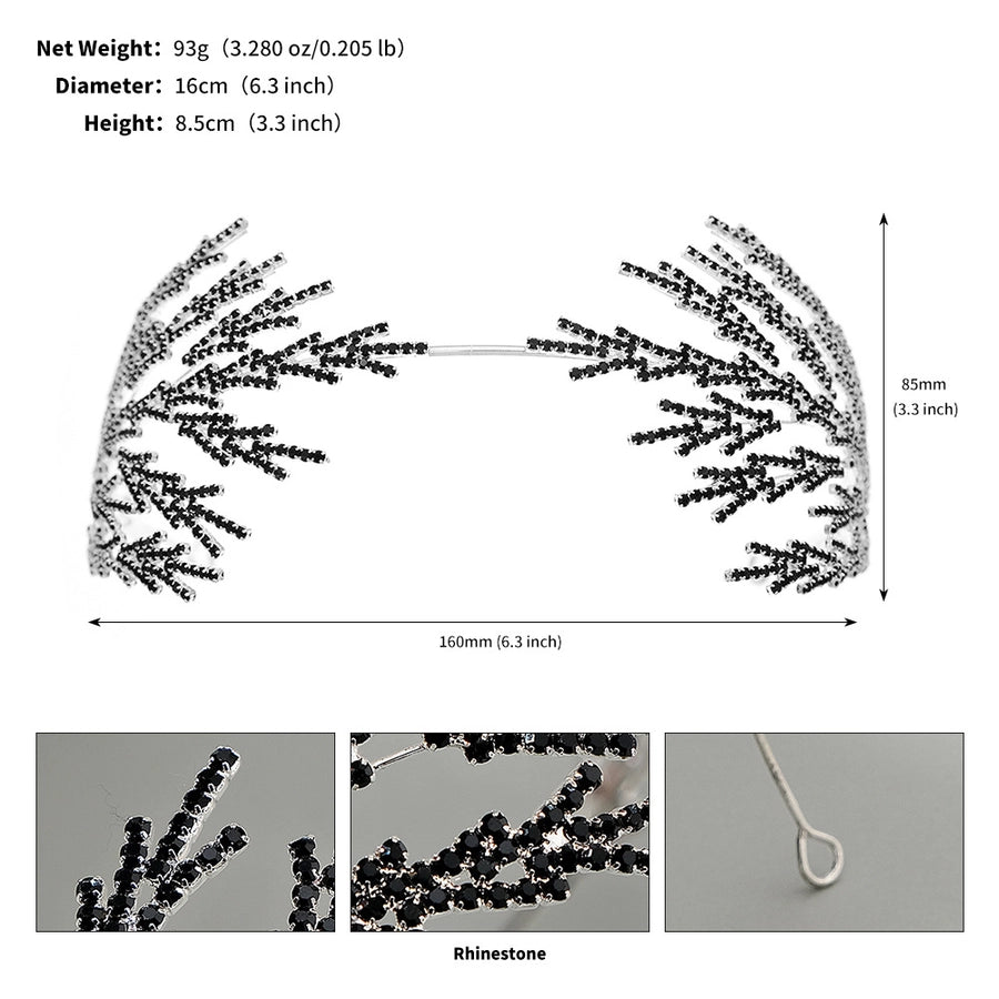 Women's Exaggerated Shiny Geometric Rhinestone Inlay Rhinestones Hair Band