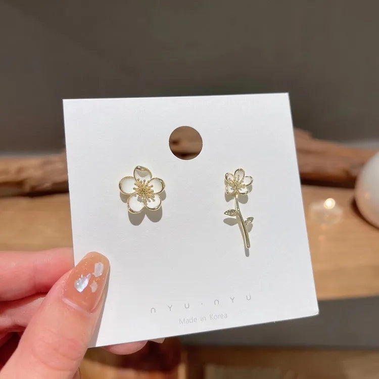 1 pair fashion geometric plating alloy ear studs